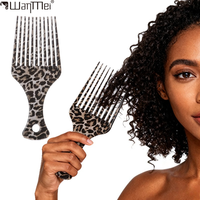 Men'S Grooming Hair - Peine Afro de dientes anchos para