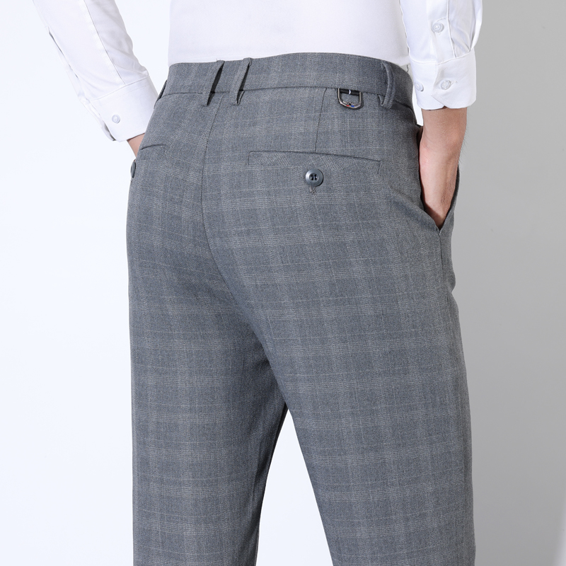 Men'S Grooming & Health Made Simple - Pantalones de traje clásicos a rayas