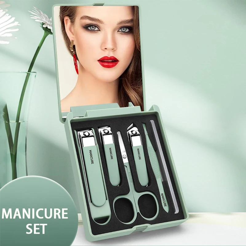 Kit de cuidado de uñas de 6 pi - Mens Grooming Kit Case reseña y precio